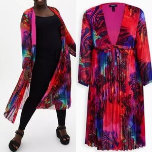 Torrid Chifon Long Sleeve Kimono Size 2